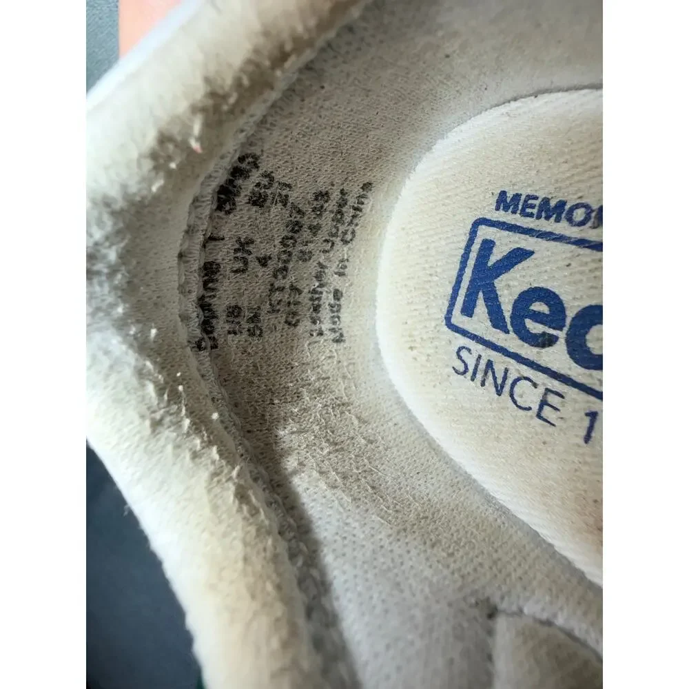Keds white leather baby toddler T strap Maryjane shoes flower US 5